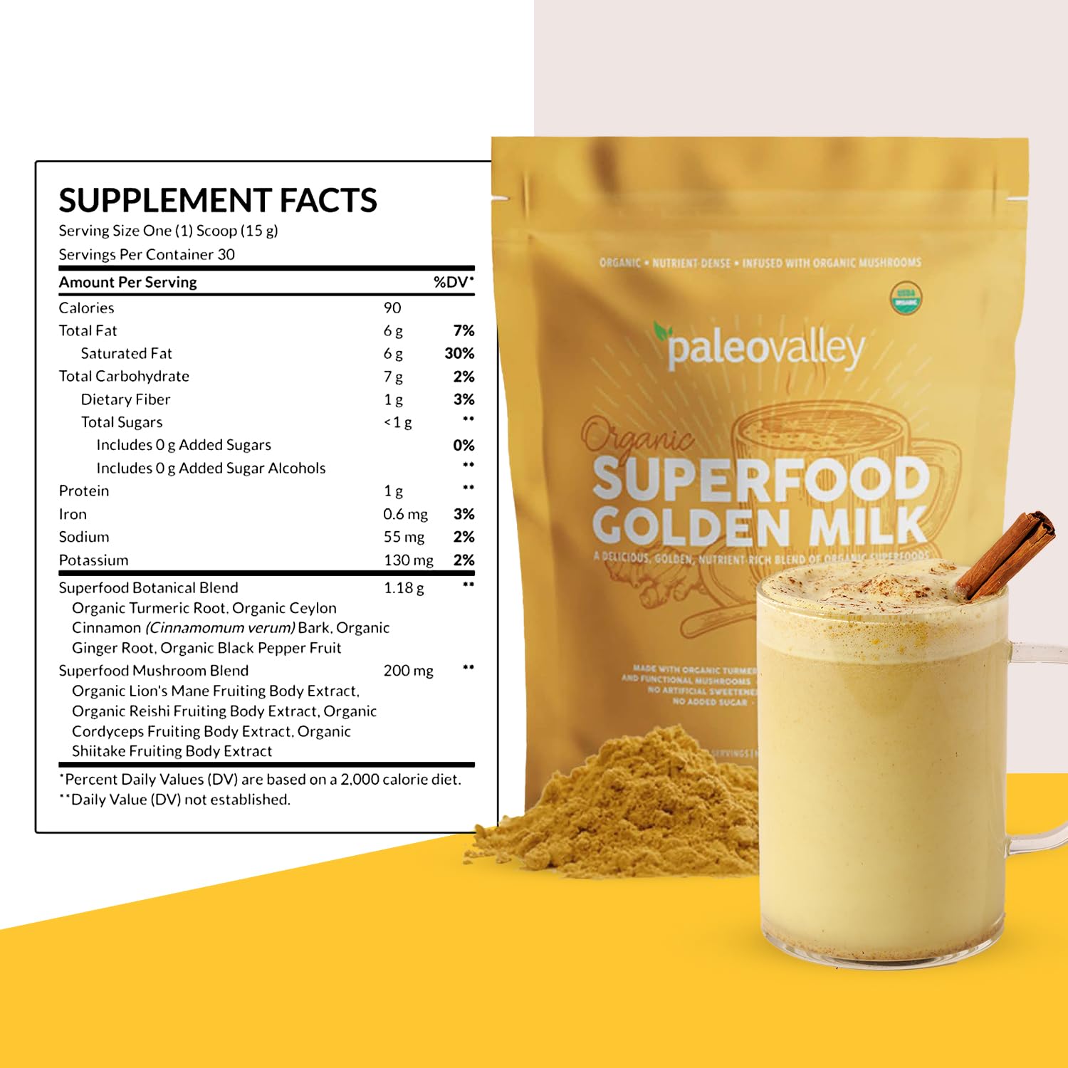 Paleovalley Morning routine setup with Golden Milk in a mug for a cozy ritual.