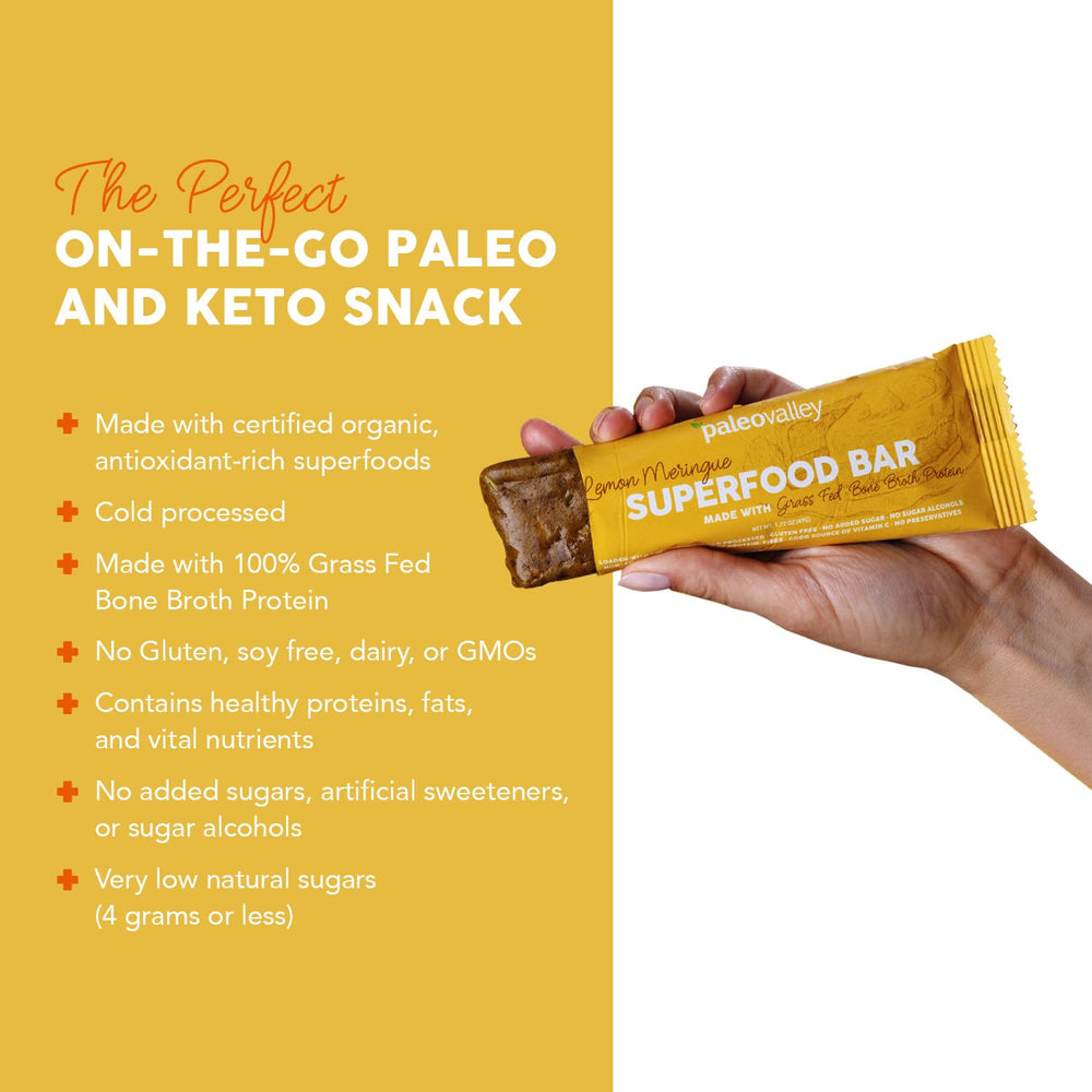 Paleovalley bars ingredients display with kale, broccoli, turmeric and greens