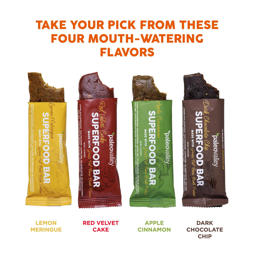 Paleovalley Lemon Meringue non-GMO bar supporting dairy-free and grain-free options
