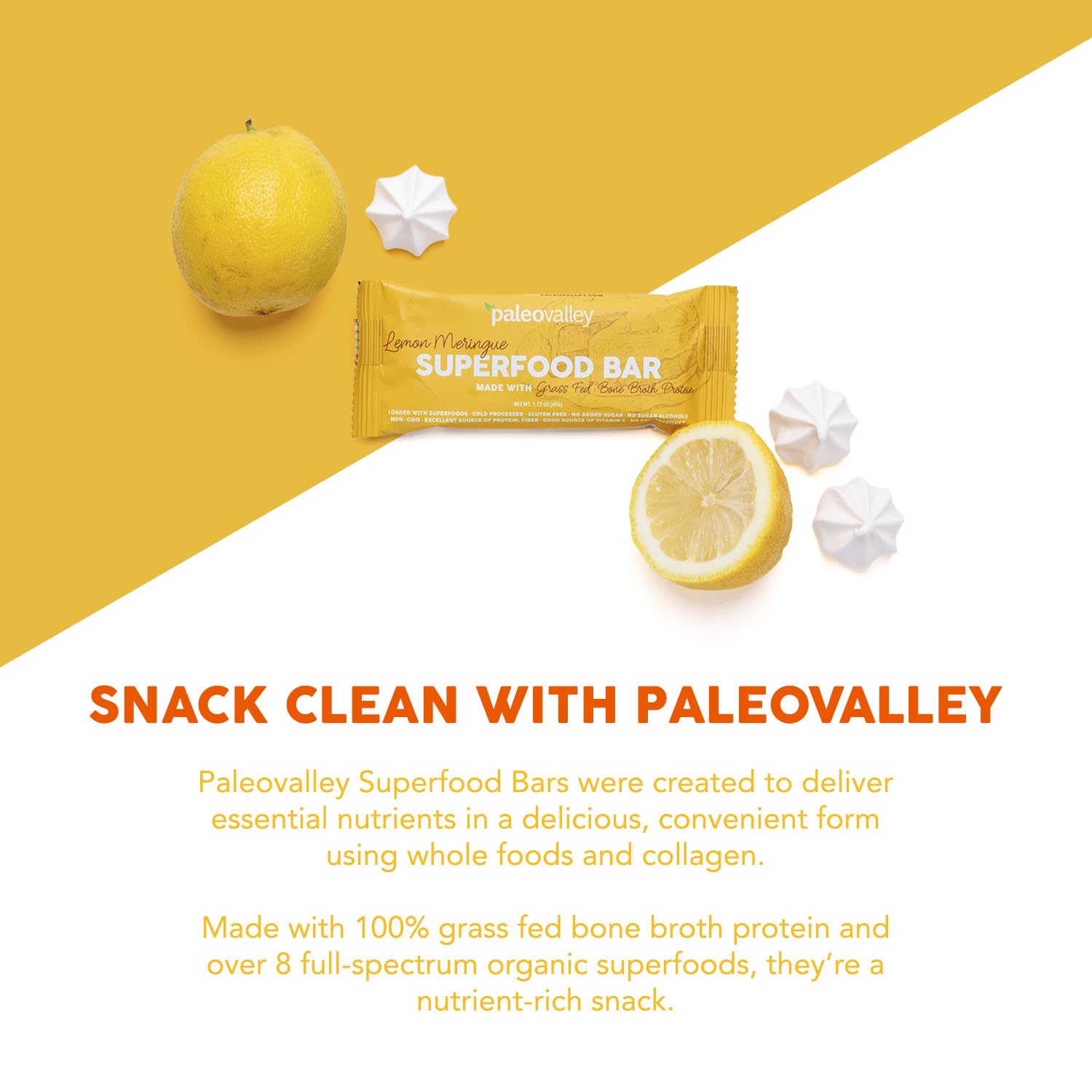 Paleovalley Lemon Meringue on-the-go snack ready for travel or gym bag