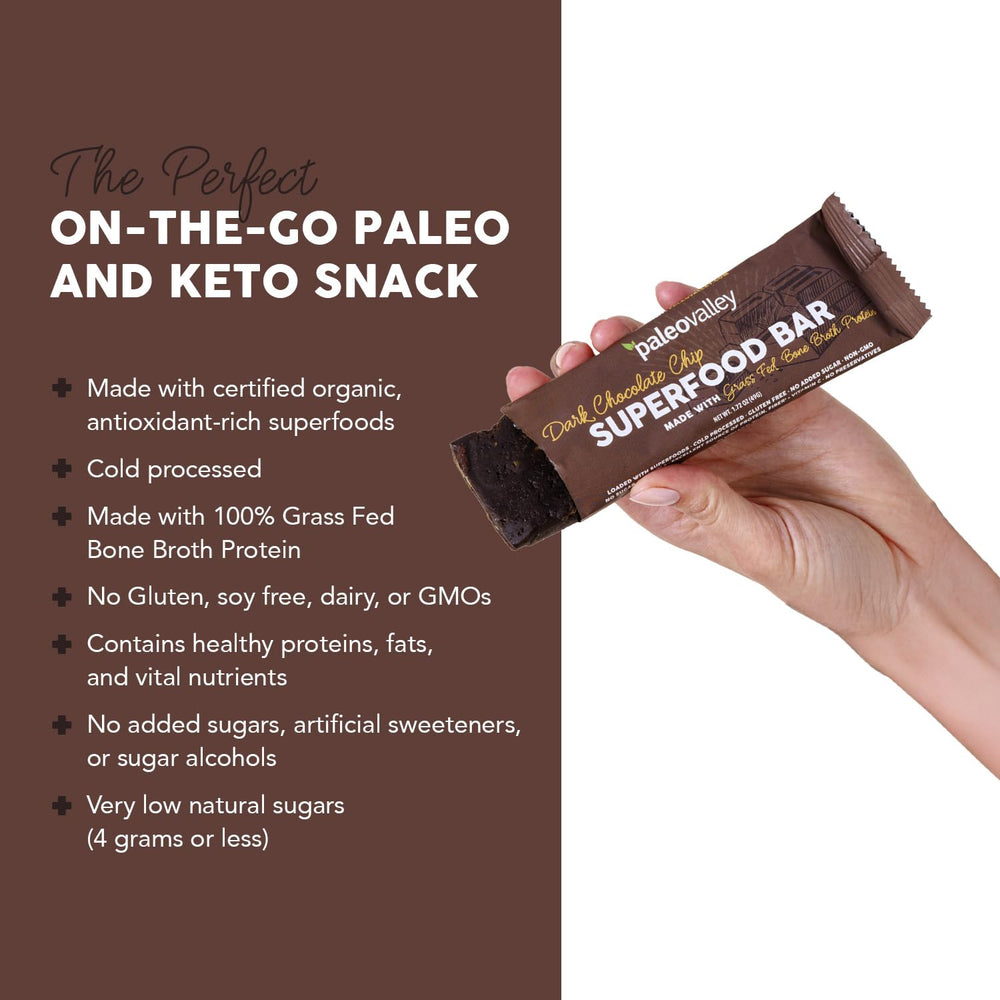 Paleovalley bar in hand for a convenient on-the-go energy boost