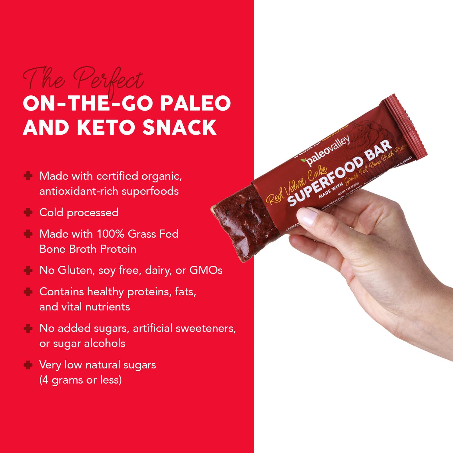 Paleovalley Red Velvet Bars ingredients in bowl, real-food nutrition.