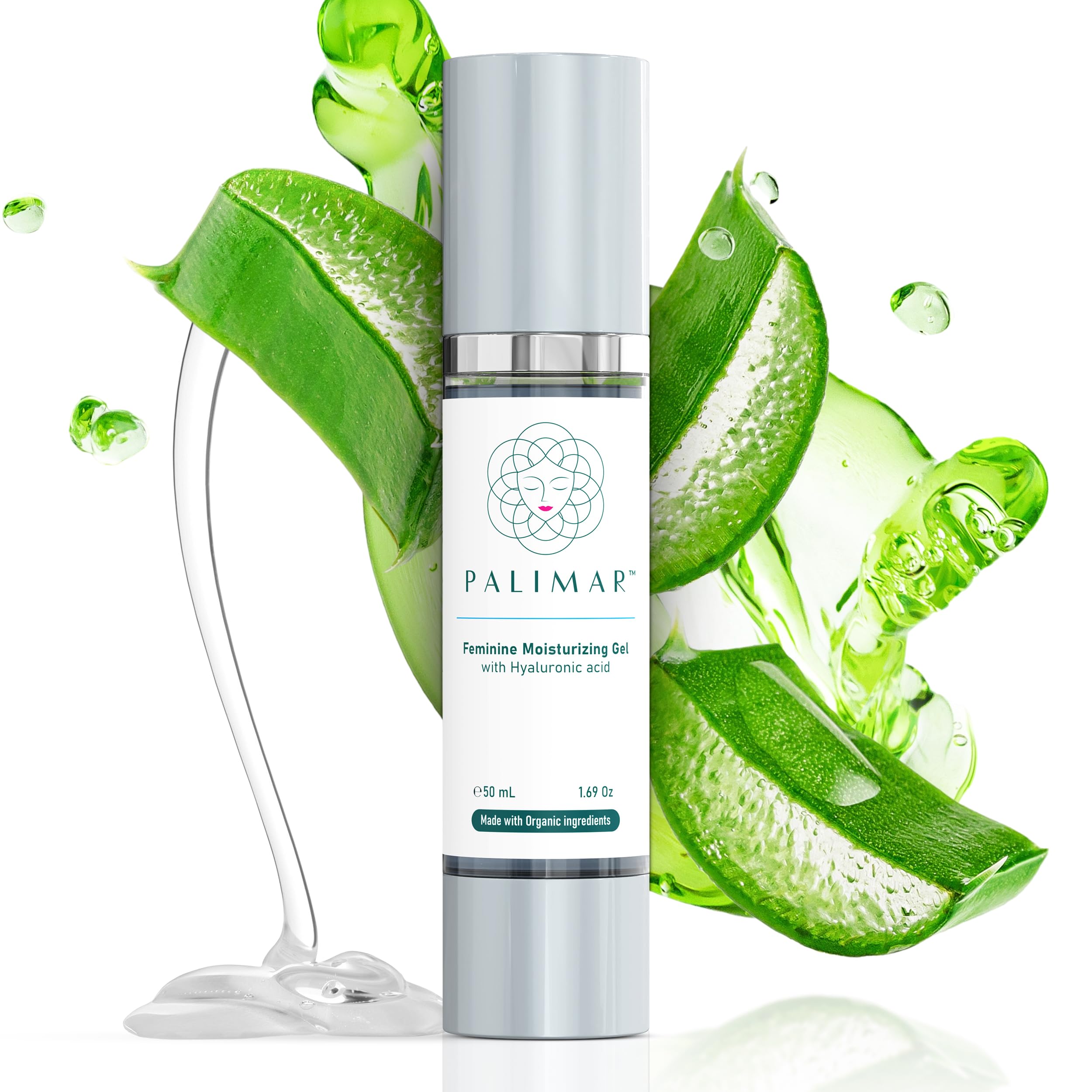 PALIMAR intimate gel with Hyaluronic acid for instant hydration and comfort.