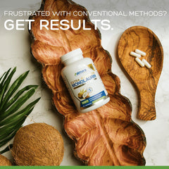 Palmara Health Monolaurin vegan non-GMO label emphasizes purity.