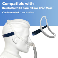 PalpitateC headgear with adjustable frame supports personalized nighttime tension