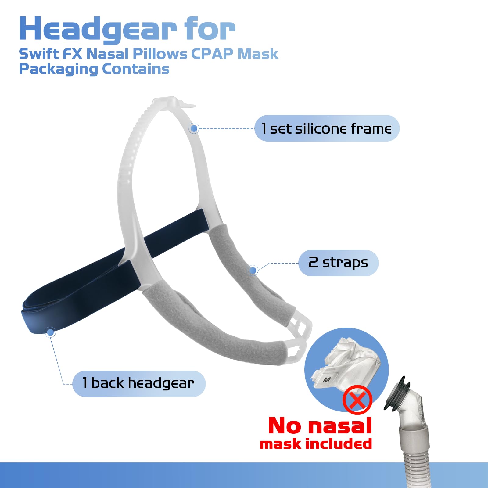 PalpitateC headgear with soft lace-up pads offers breathable support and reduced friction