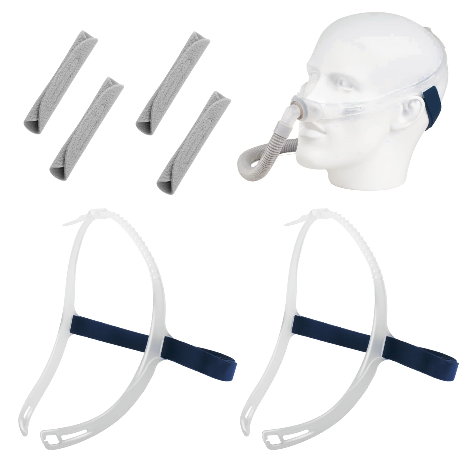 PalpitateC Swift FX headgear back view for secure, adjustable CPAP fit