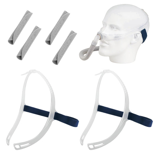PalpitateC Swift FX headgear back view for secure, adjustable CPAP fit