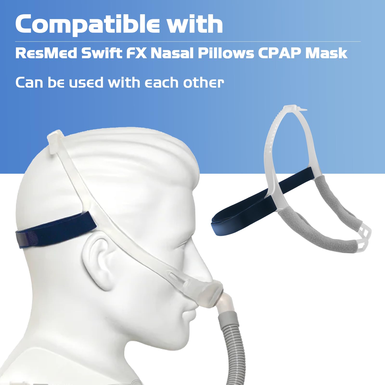 PalpitateC silicone frame close-up for durable ResMed Swift FX compatibility