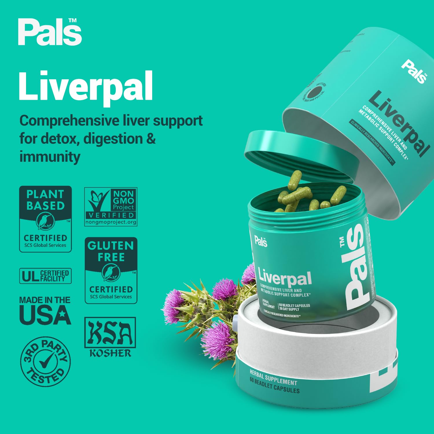 PALS Liverpal artichoke visual signaling comprehensive liver cleanse.