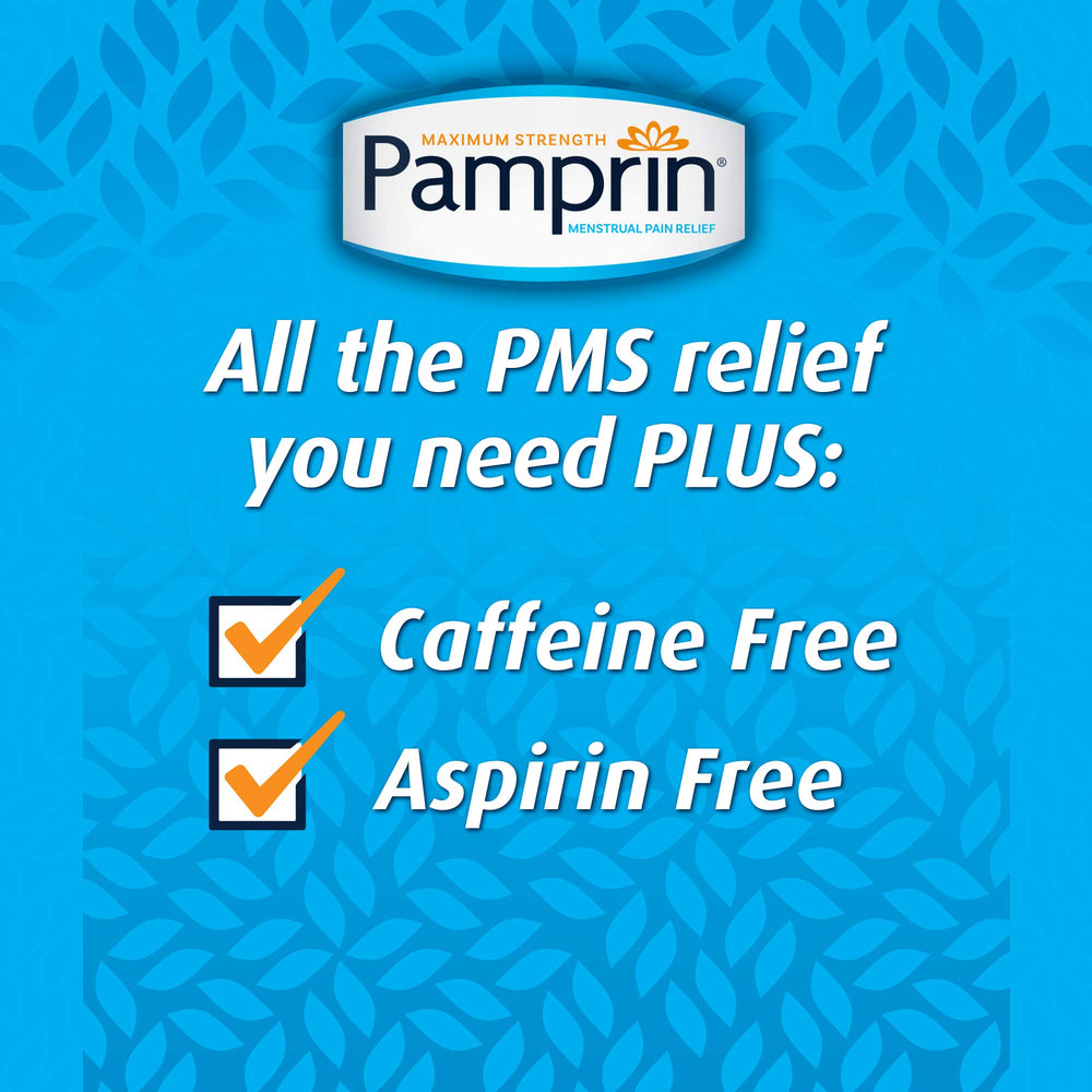 Pamprin label with dosage and warnings for safe use.