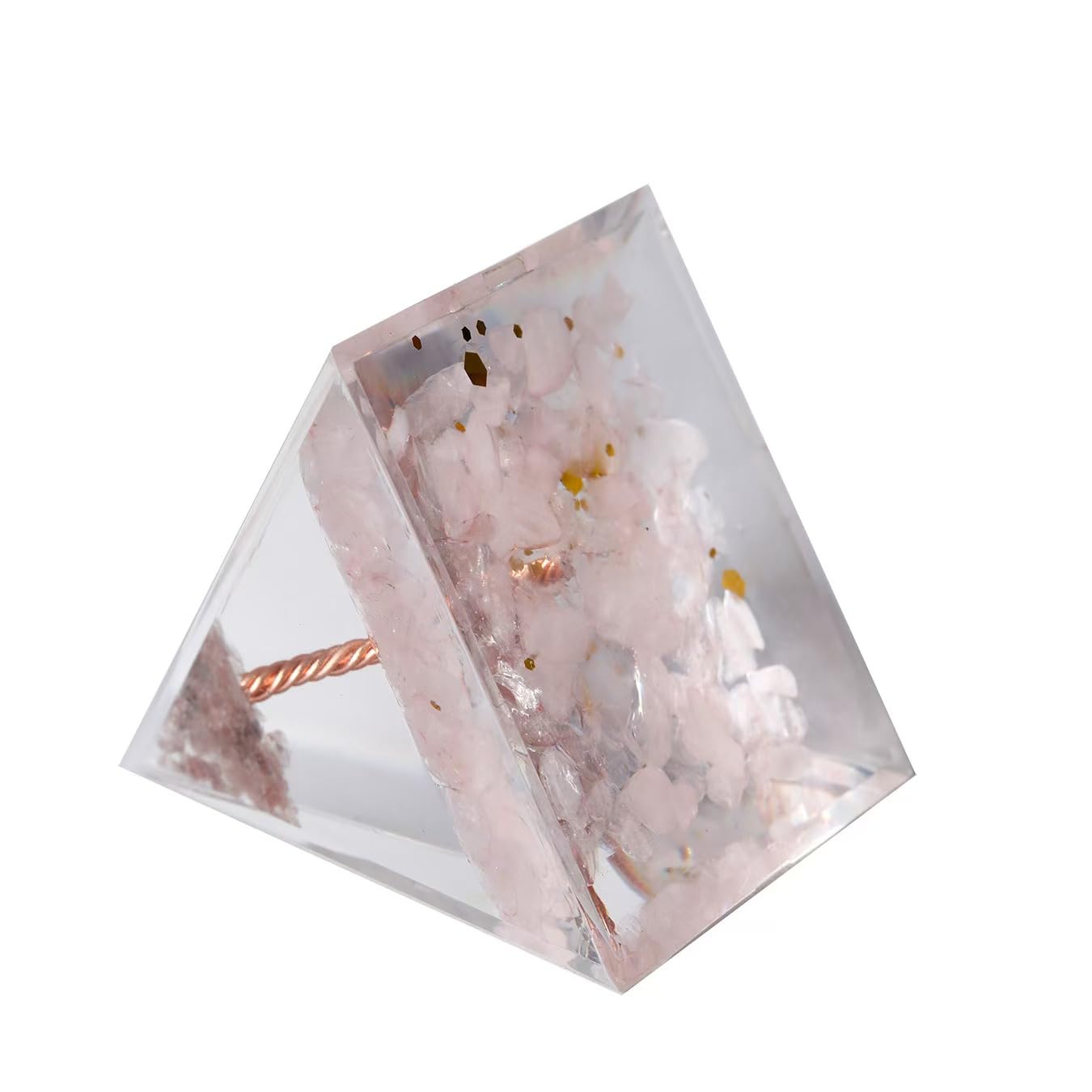 pankósmios orgonite pyramid gift-ready presentation for wellness and positive vibes