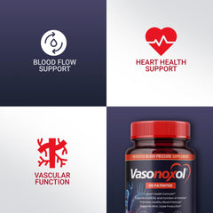 Panoxol Vasonoxol bottle pour demonstrating easy daily supplementation.