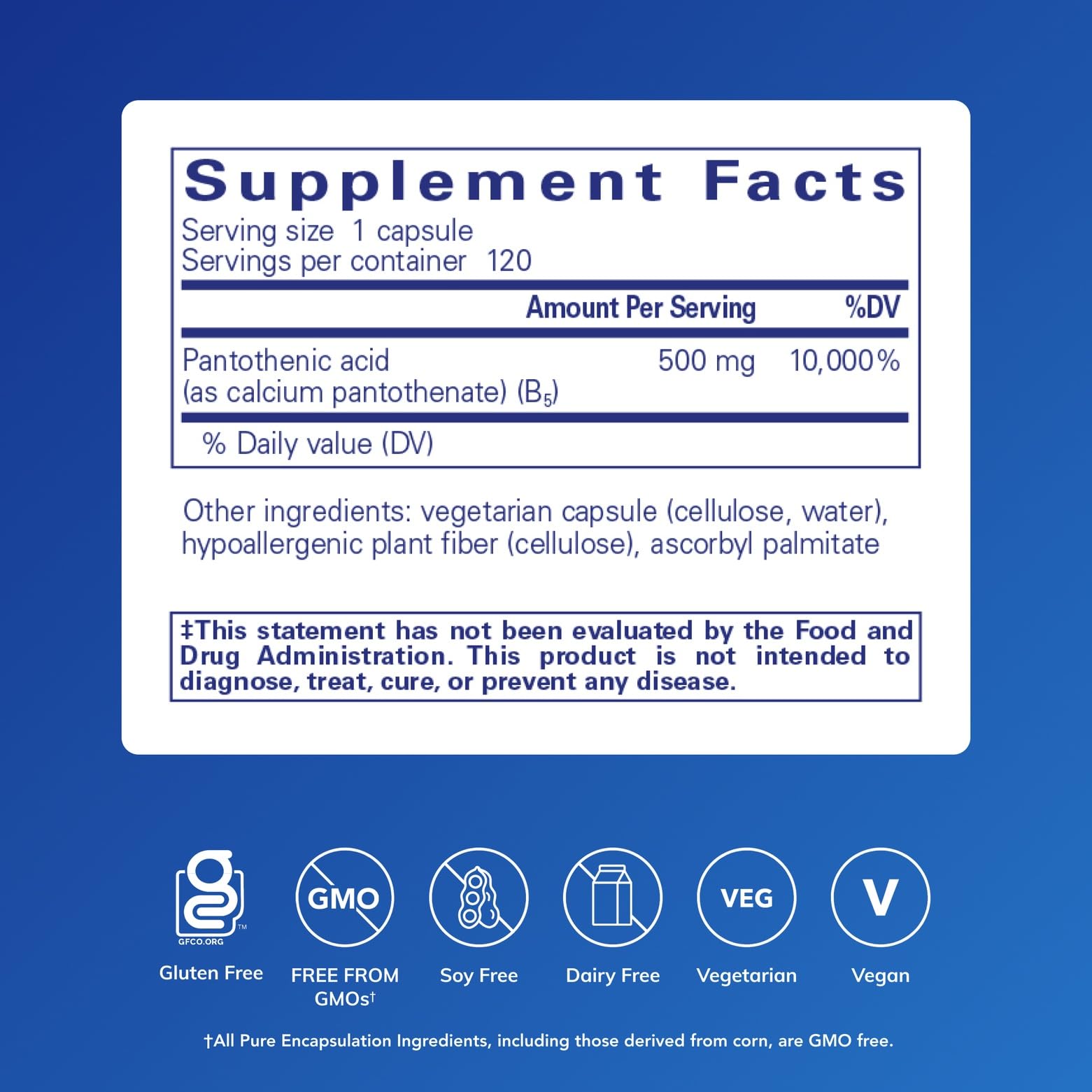 Pantothenic acid capsules closeup supporting daily energy.