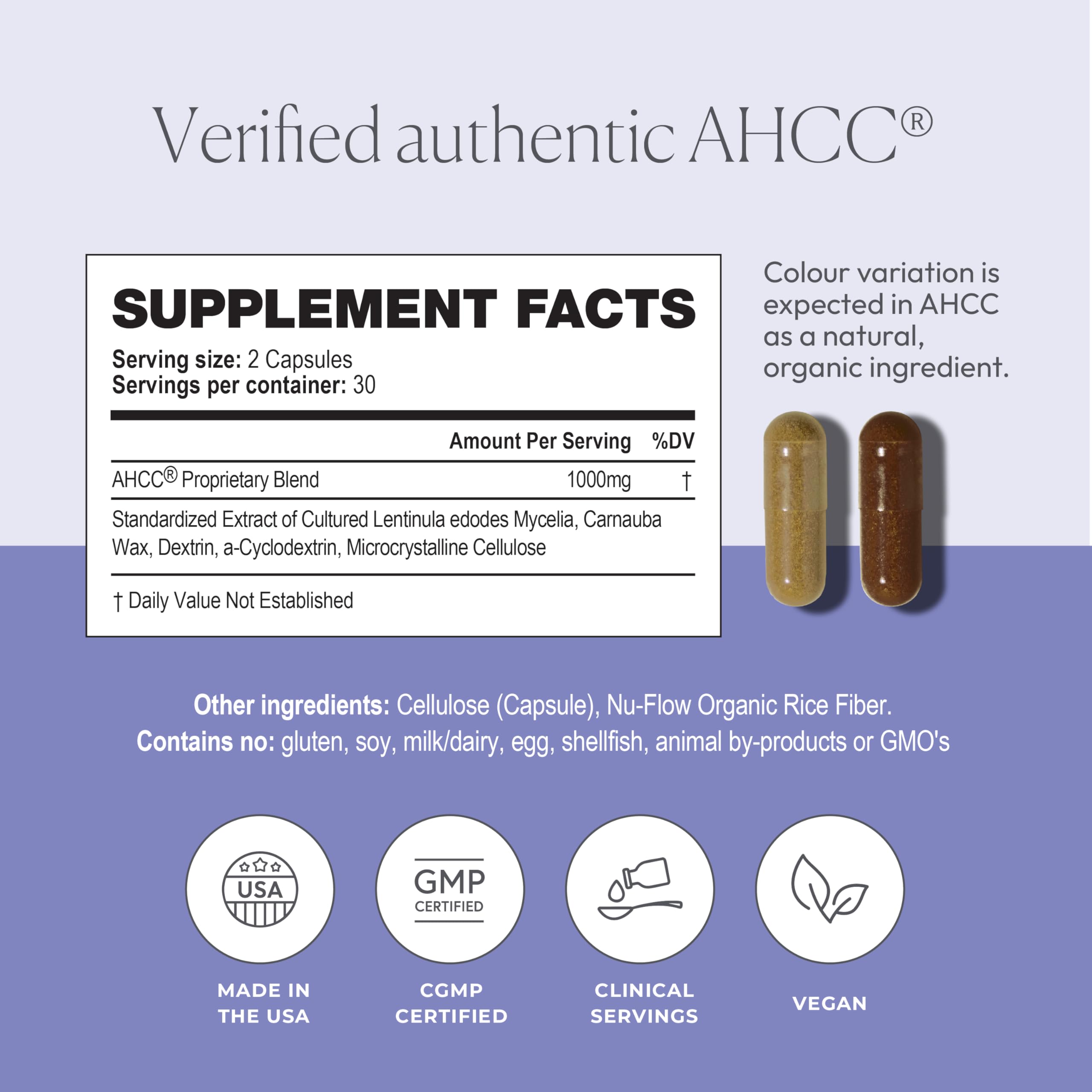 Papillex AHCC capsules daily-use image showing easy daily routine.