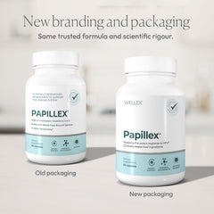 Papillex lycopene and carotenoids capsule highlighting nutrient-rich formula.