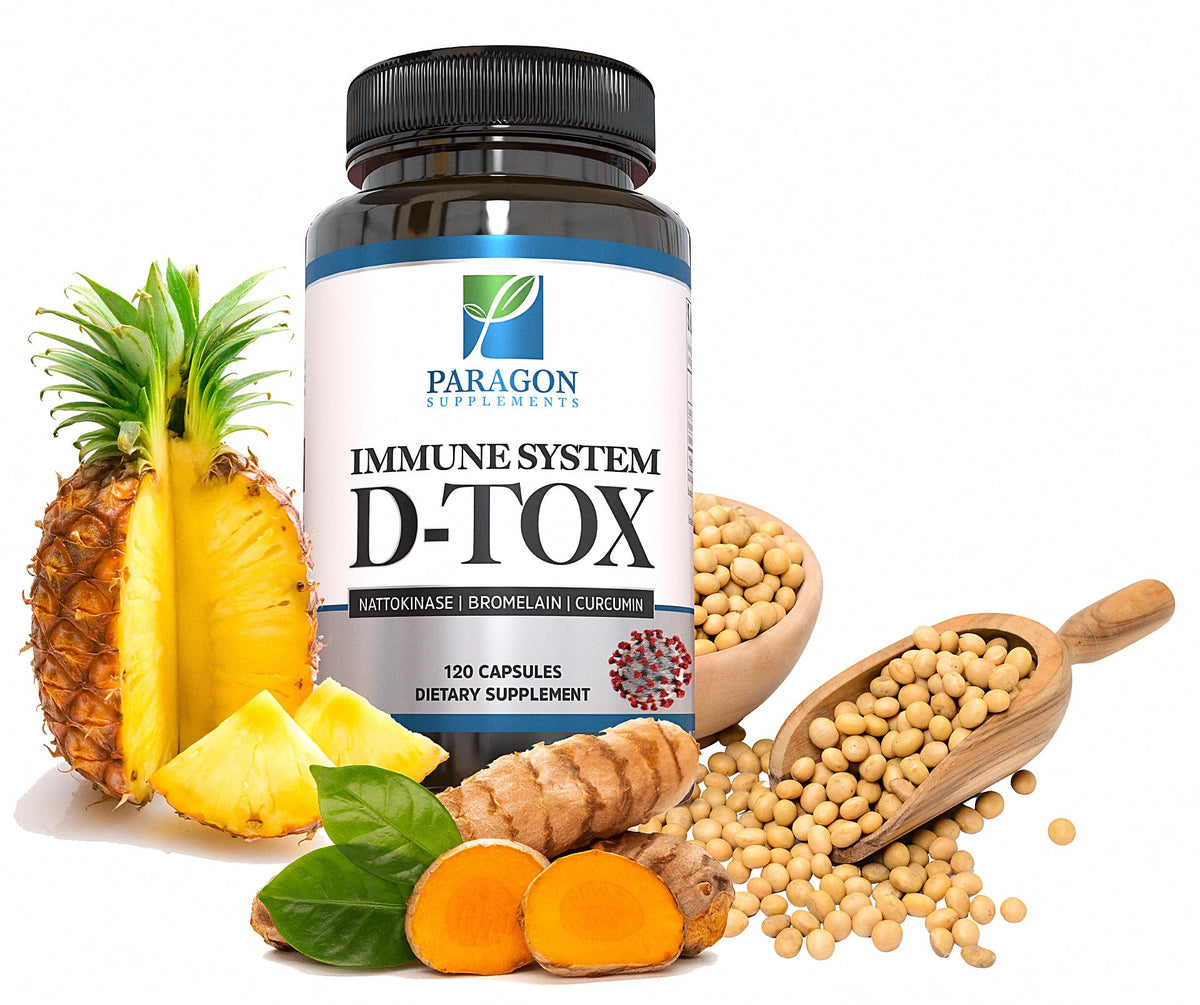 Paragon Spike Detox bottle front showing premium capsules for immune support