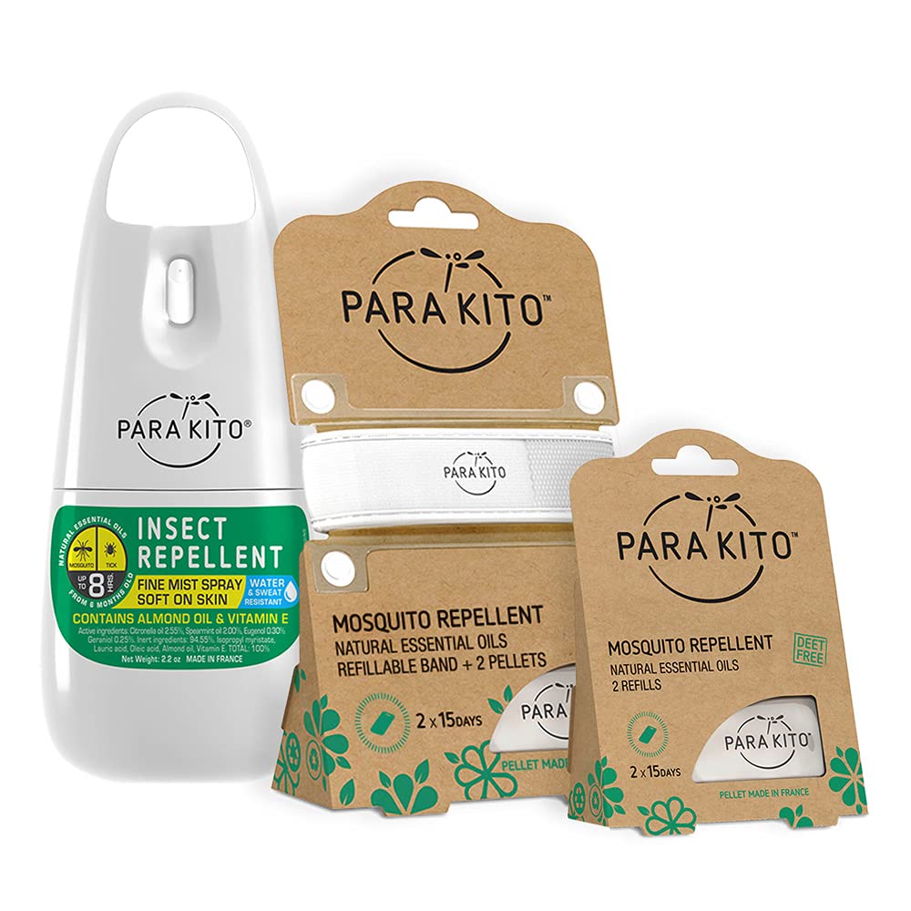 PARA'KITO Mosquito Spray Bottle for quick protection during outdoor activities.