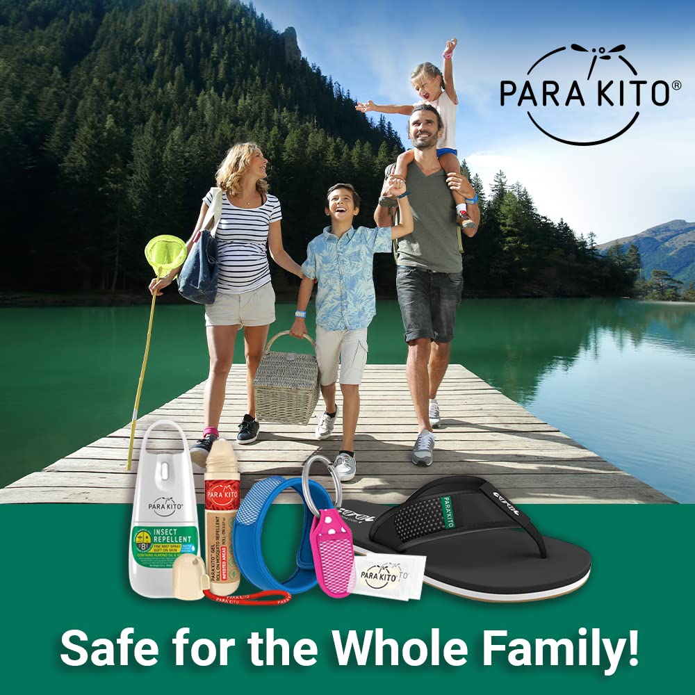 PARA'KITO White Wristband worn on the wrist for easy, hands-free use.