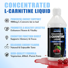Parker Naturals L-Carnitine cherry flavor liquid delivers tasty daily supplementation.