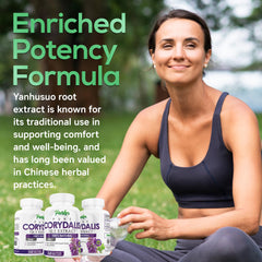 Parker Naturals Corydalis capsules in bottle, featuring a 240-count veggie option