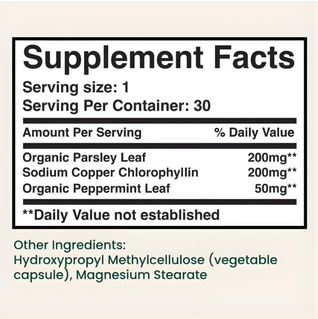 Parmint clean-label formula highlighting plant-based ingredients.