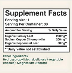 Parmint clean-label formula highlighting plant-based ingredients.