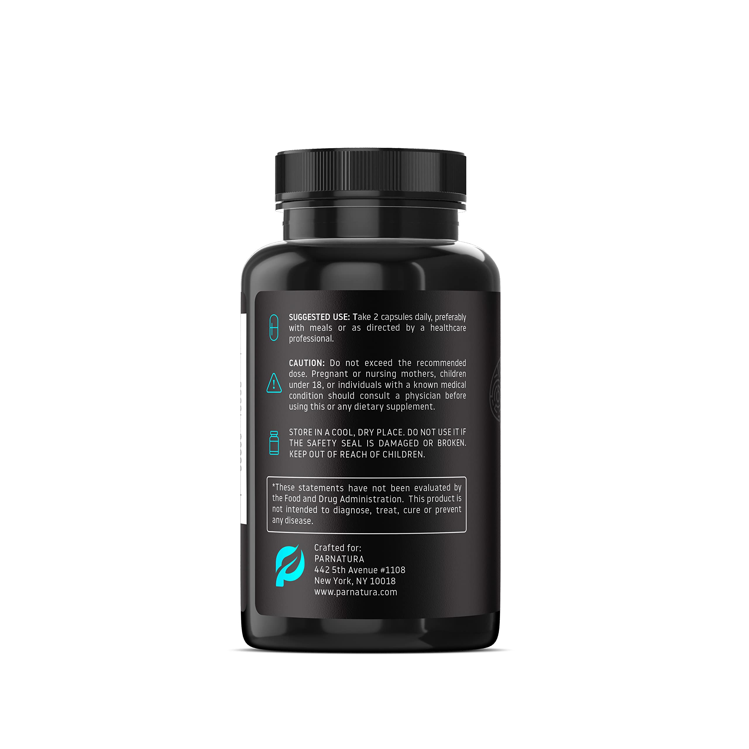 Parnatura Mind Elements capsules close-up emphasize potent brain support
