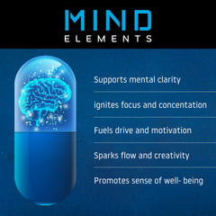 Parnatura Mind Elements on desk during study session for focus