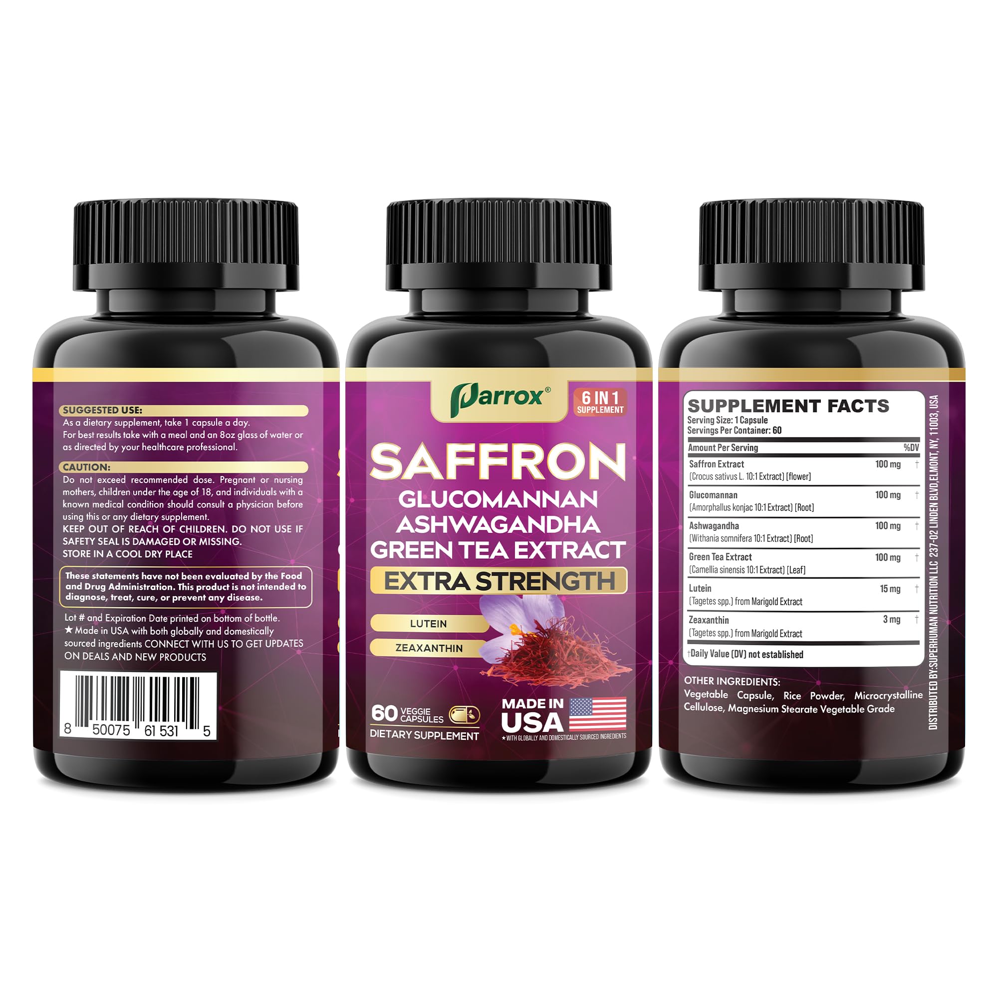 Parrox all-in-one formulation packaging underline streamlined routine