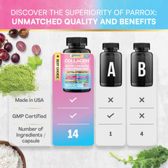 Parrox biotin mcg capsules promote healthy keratin, strengthening nails and hair.