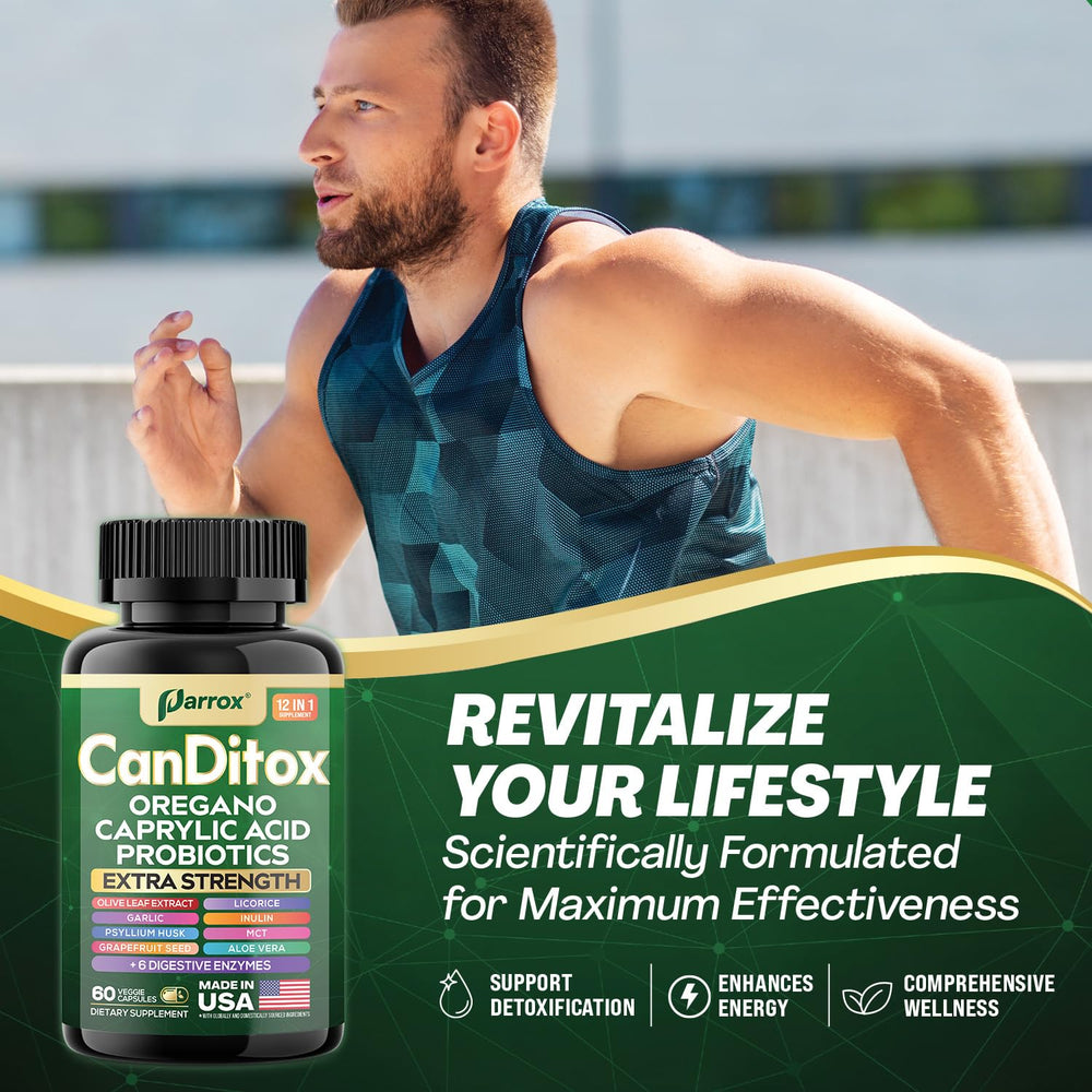 Showcase aloe vera, psyllium husk, and licorice components in capsules.