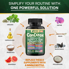 Probiotic and enzyme blend inside CanDitox supports daily digestion.