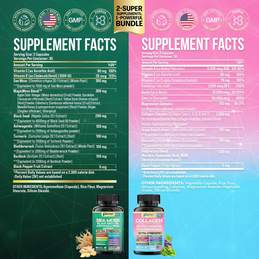 Parrox Radiant Wellness Black Seed Oil capsules pictured for immune-support and antioxidant benefits