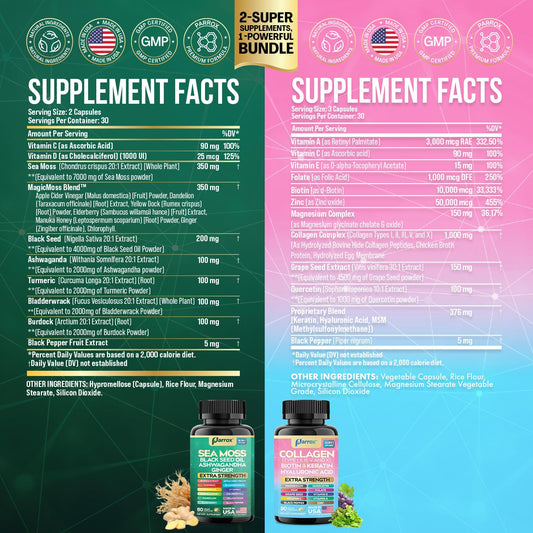 Parrox Radiant Wellness Black Seed Oil capsules pictured for immune-support and antioxidant benefits