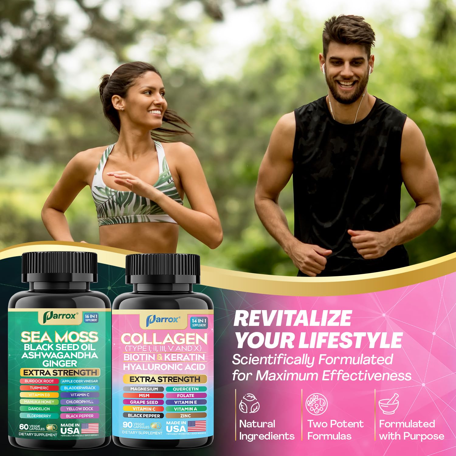 Parrox Radiant Wellness Ginger capsules ready for soothing digestion and natural warmth