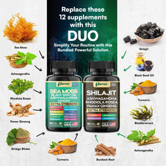 Parrox Sea Moss bottle with 90 capsules for mineral balance.