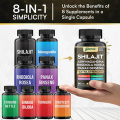 Parrox Shilajit 8-in-1 capsules spilled hinting at a ready-to-start routine