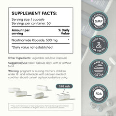 partiQlar NR capsule closeup with smooth enteric coating for absorption