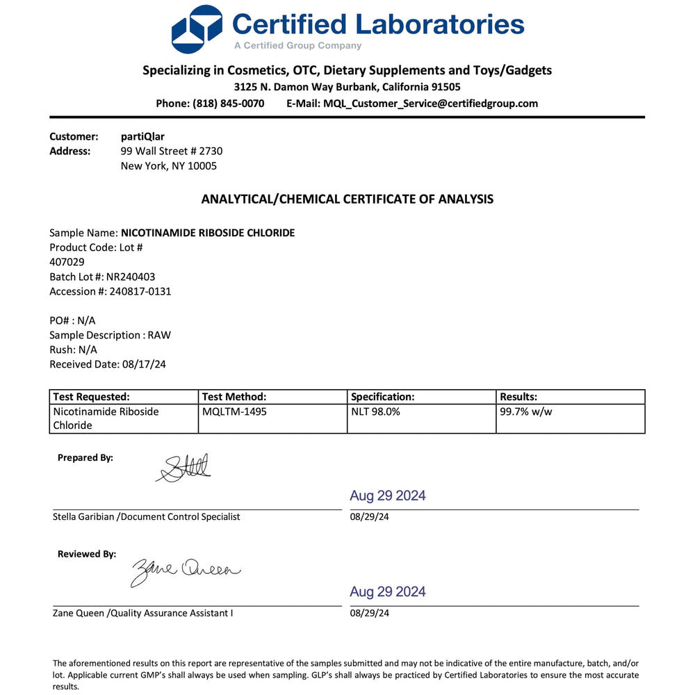 partiQlar NR enteric-coated capsule on white background emphasizing sustained release
