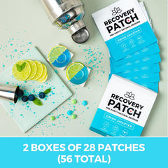 Party Treats Recovery Patches use skin friendly adhesive for comfortable wear.