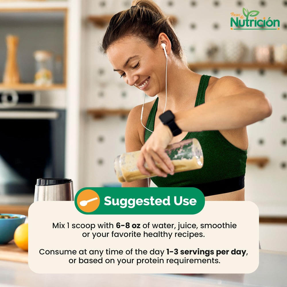 PASOS DE NUTRICION Whey Isolate offers gluten- and lactose-free protein for sensitive diets.