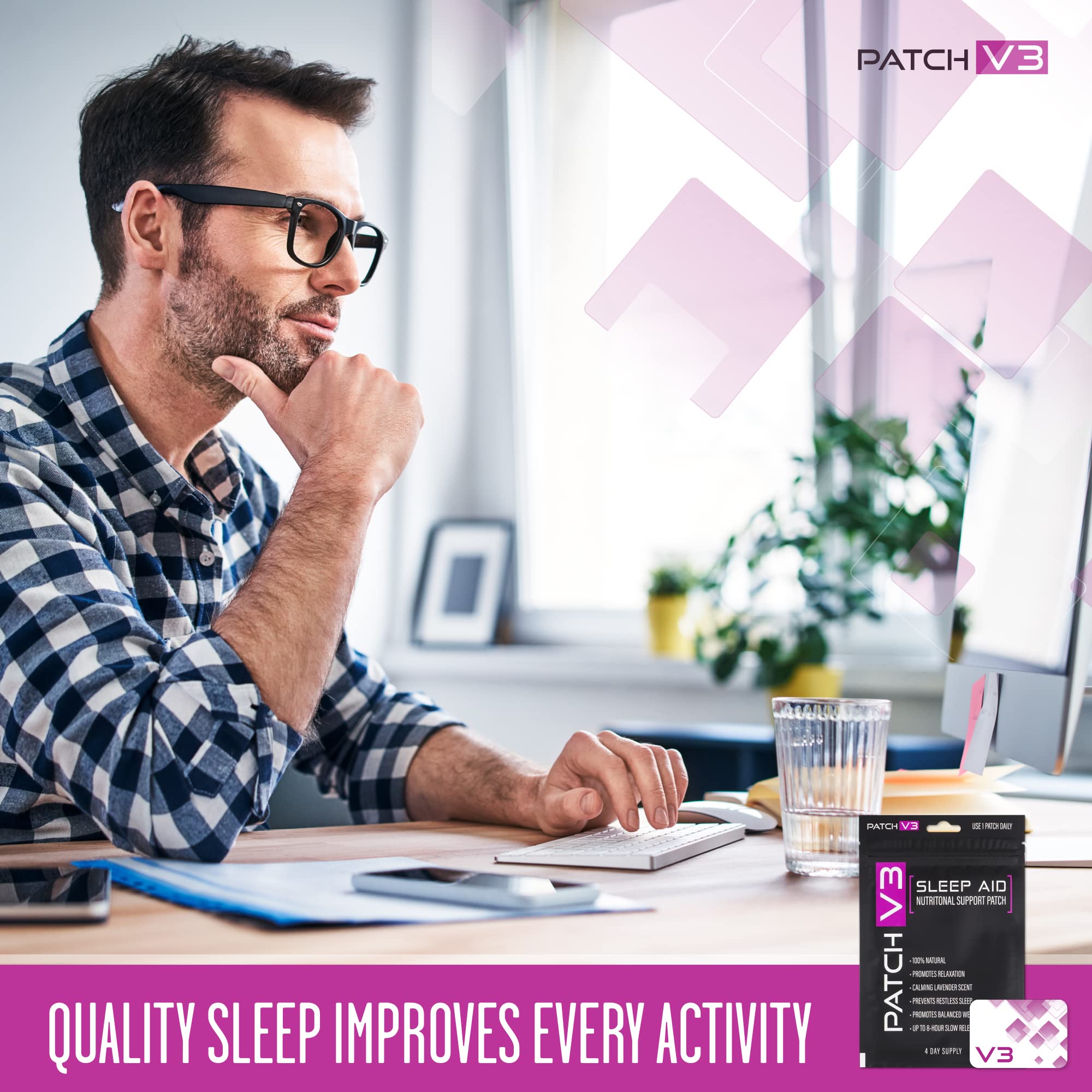Patch V3 magnesium inclusion supports relaxation as part of bedtime routine