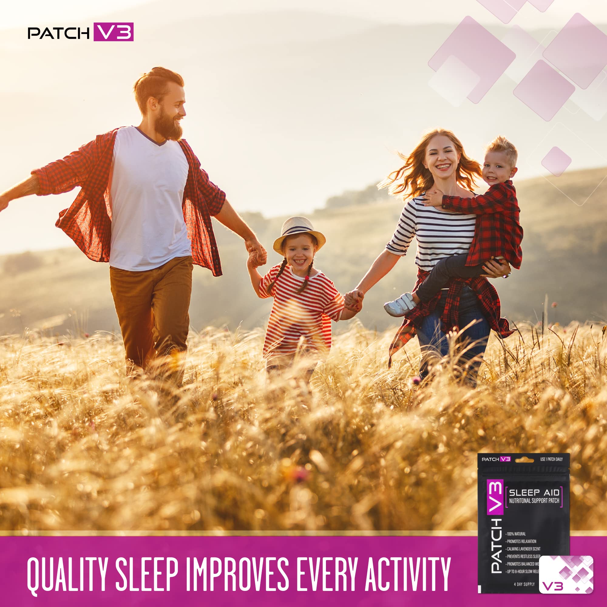 Patch V3 transdermal delivery system provides steady sleep support without pills