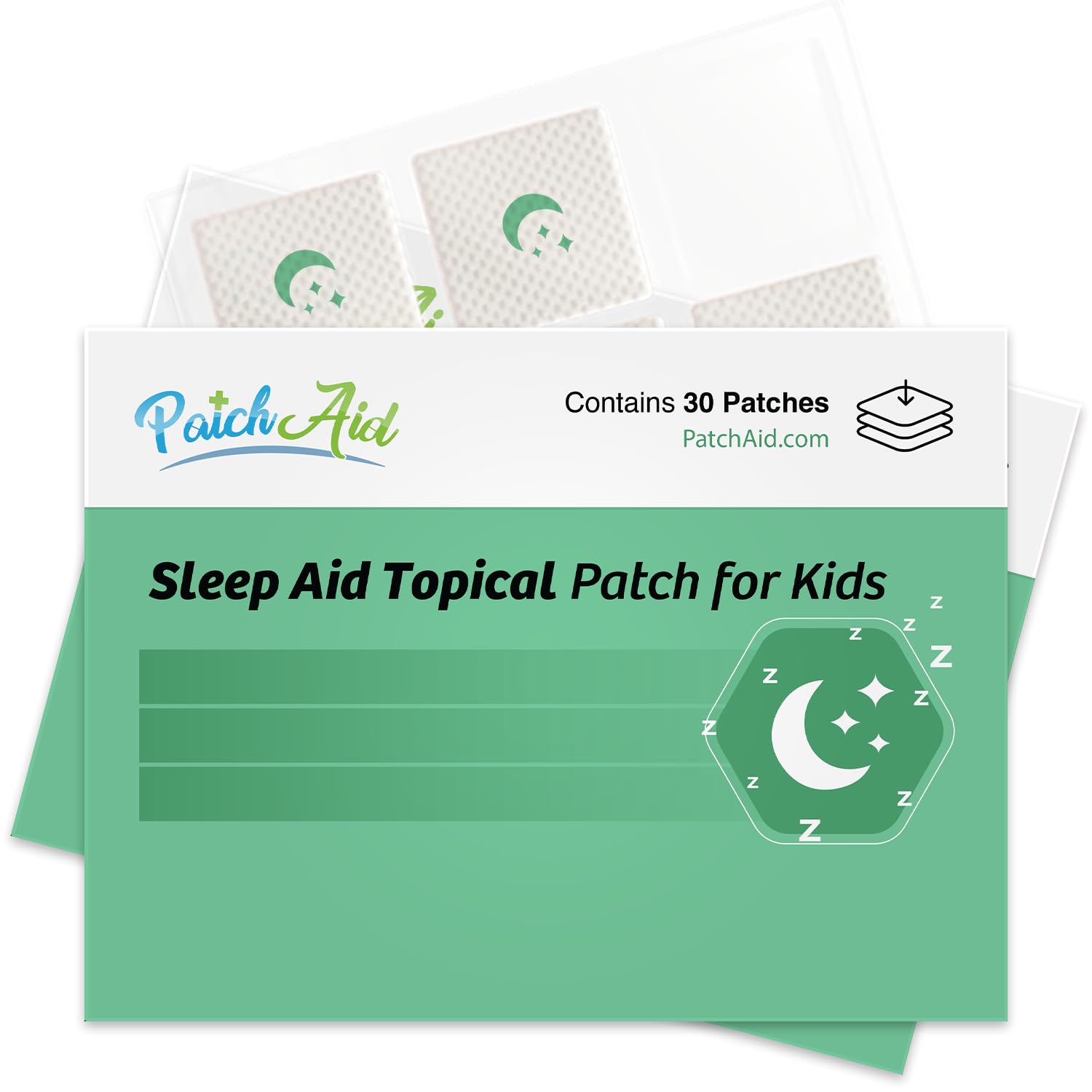 PatchAid Sleep Patch for Kids on the arm offering gentle, non-distracting night-time comfort.