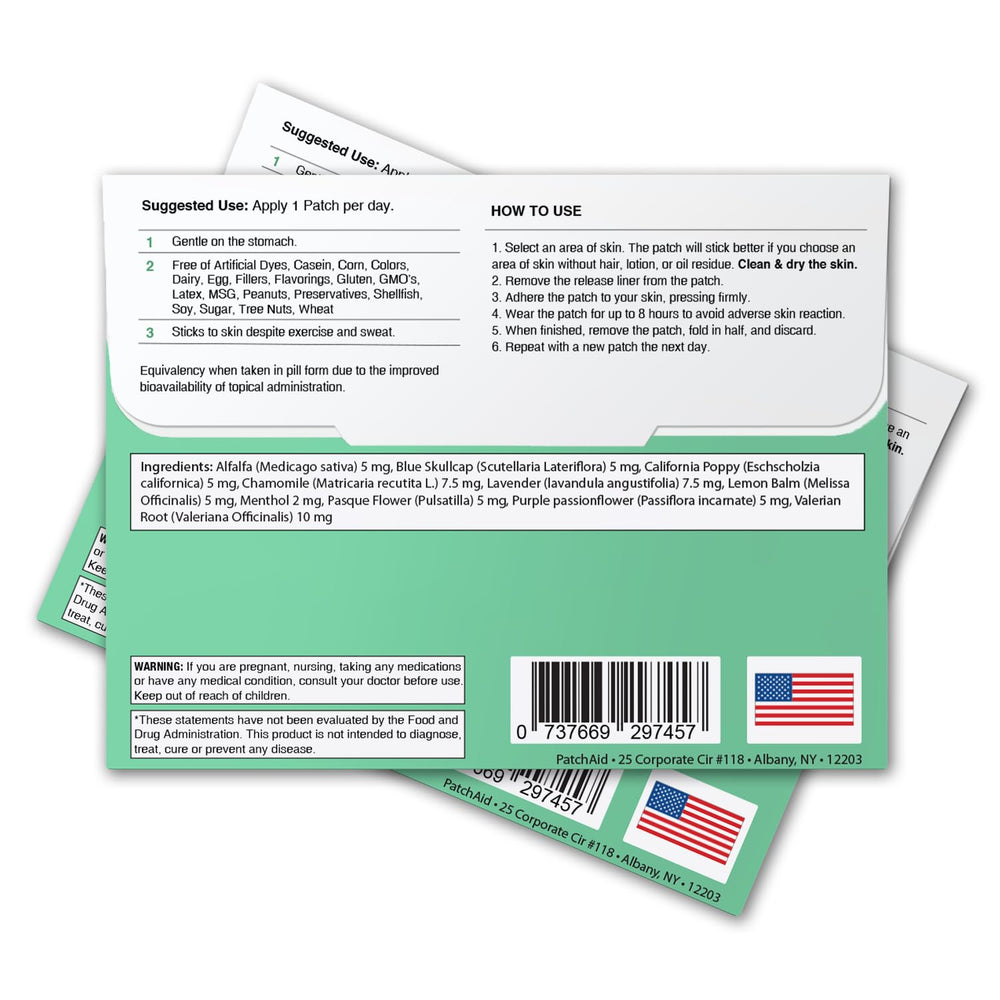 PatchAid Sleep Patch for Kids worn during bedtime; lightweight and convenient.