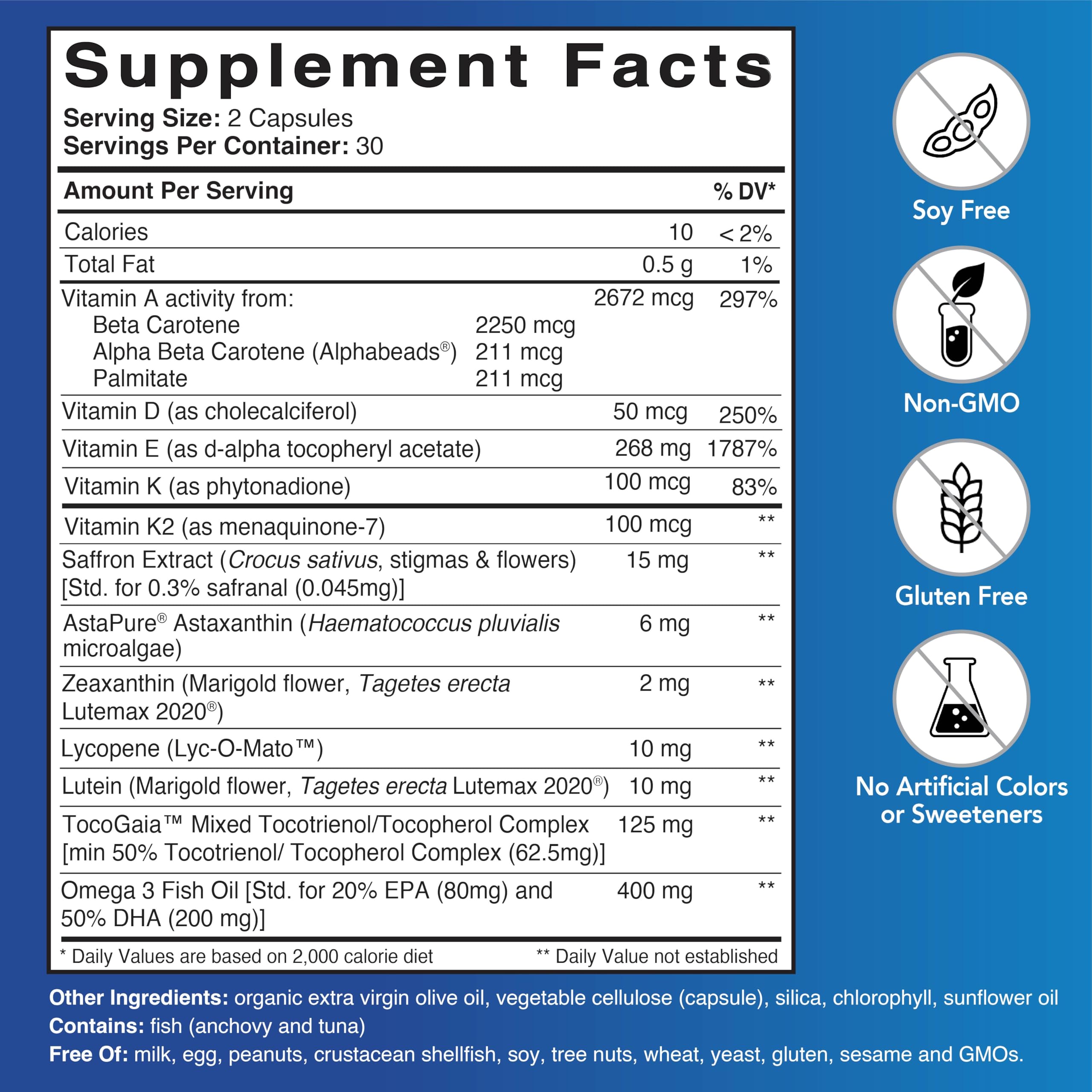 Patient One Fat Soluble Vitamins Complete capsules close-up highlighting diverse vitamin blend for daily support.