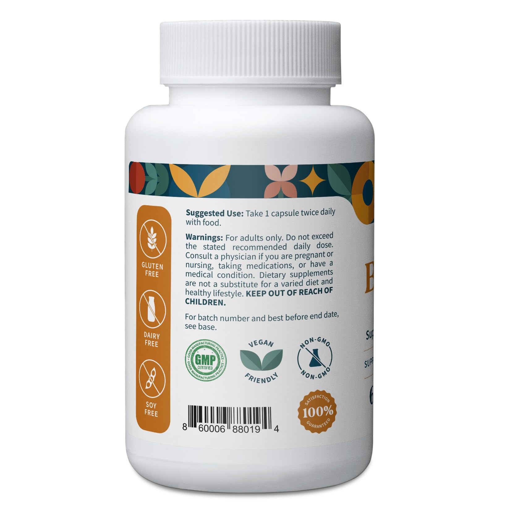 Pattern Wellness Berberine Cinnamon capsules close-up highlighting circulatory wellness