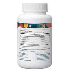 Pattern Wellness bottle illustration shows four-key nutrients for cartilage support.