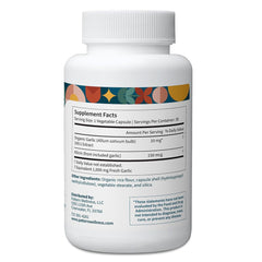 Pattern Wellness odorless garlic capsules closeup showing tasteless daily use.